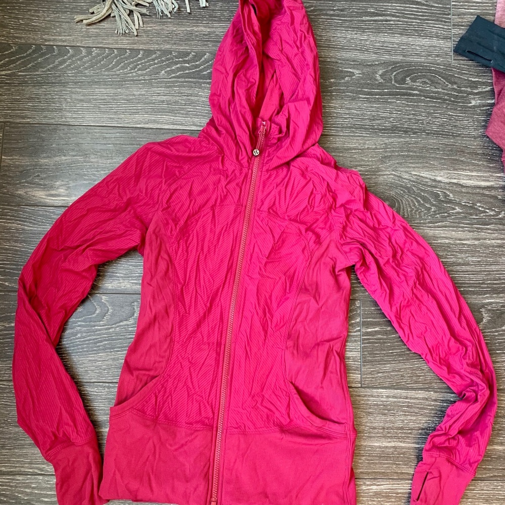 Lululemon pink red reversible jacket
